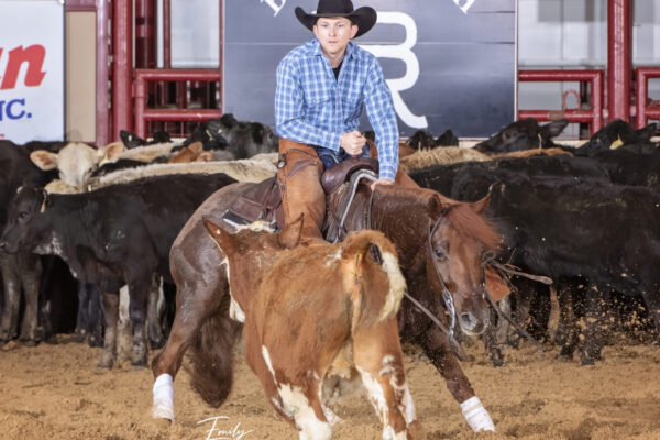 Open Brandon Westfall on Spookys Honey Badger, owned by KT Ranch LLC